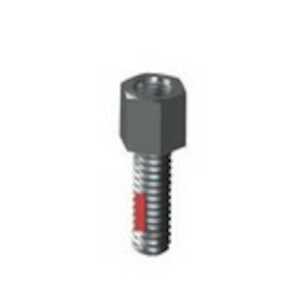 Keystone 4-40 Hex Stainless Steel Jack Screw, 1/4" L with Nylon Patch