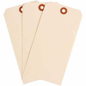 Brady Blank Manila Tag, 4.25" H x 2.125" W, Cardstock, 1000/Pack - OBSOLETE