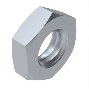 1" - 14 Hex Jam Nut. 1-1/2" W X 35/64" H, Steel Grade 7, Zinc Clear Trivalent, Commercial. Specifications - ASME B18.2.2 Except Thread Pitch