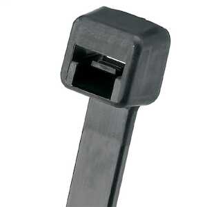 Panduit Pan-Ty Locking Tie, 8" (203 mm) L, Intermediate, Weather Resistant Nylon, Black, 1000/Pack
