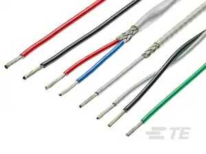 Raychem 100G Hook Up Wire, 1300 V, Tin-Plated Copper, 20 AWG, White