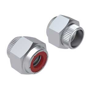 Esna 10-24 Self-Clinching Locknut, Aluminum, Anodized