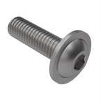 1/4" - 20 X 1" L, Flanged Button Head Socket Screw. Stainless Steel, Hex Drive. Specification - ASME B18.3