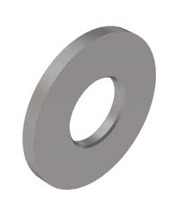 #0 Flat Washer, .062" ID, .120" OD, .020" Thickness, Stainless Steel
