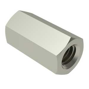 1/4" Hex Brass Female Standoff, 4-40, .800" L, Nickel