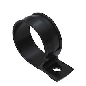 Heyco .187" Self-Aligning Cable Clamp, .125" Max Bundle Diameter, Nylon, Black