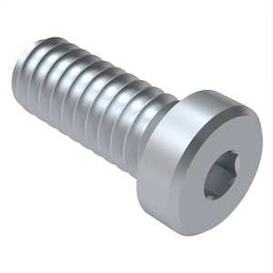 1/4" - 20 X 3/8" Long, Low Head Socket Cap Screw. Alloy Steel, Zinc Clear Trivalent, Hex Drive. Specification - ASME B18.3