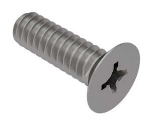 0-80 X 1/2" Long, Phillips, 100 Degree Flat Head, Stainless Steel Machine Screw. Specification - ASME B18.6.3