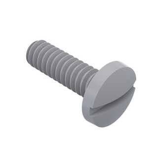 Accurate Screw Machine 1/4"-20 X 3/8" Long, Binding Head Machine Screw, Nylon, with 3A Thread