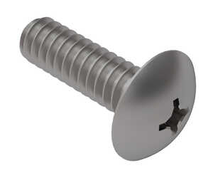 0-80 X 3/16" Long, Phillips, Truss Head Machine Screw. Stainless Steel. Specification - ASME B18.6.3