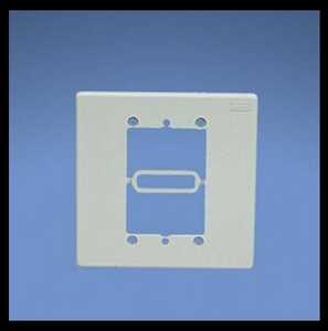 Panduit Adapter for Mounting Single Faceplate Double-Gang in-Wall Boxes, White