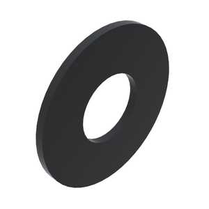 #1 Flat Washer, 5/64" ID, .188" OD, .020" Thickness, Brass, Black Oxide, MS15795-901