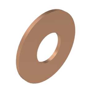 #1 Flat Washer, 5/64" ID, .188" OD, .020" Thickness, Copper, MS15795-501