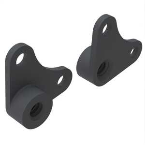 1/2" - 20 A286 Stainless Steel, Corner Nut Plate w/ Plain Rivet Holes, Dry Film Lubricant