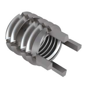 1/2-13 Solid Wall Insert w/ Internal Thread Lock, Stainless Steel, Passivated, Lightweight, Key Locked, 5/8" L