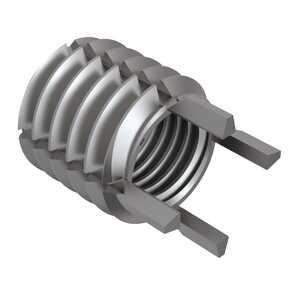 1/2-13 Solid Wall Insert, A286 Stainless Steel, Passivated, Lightweight, Key Locked, 5/8" L