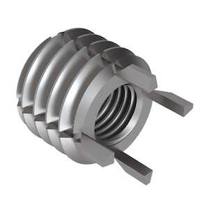 1-12 Solid Wall Insert, Stainless Steel, Passivated, Extra Heavy Duty, Key Locked, 1-3/8"L