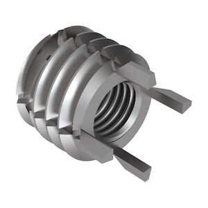 1-12 Solid Wall Insert w/ Internal Thread Lock, Stainless Steel, Passivated, Extra Heavy Duty, Key Locked, 1-1/2"L