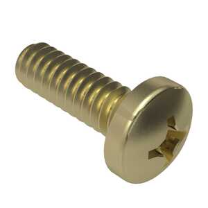 1/4"-28 X 1" Long, Phillips, Pan Head Machince Screw, Alloy Steel, Cadmium. NAS604-16P