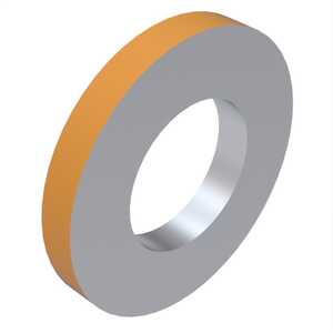 #10 Flat Washer, .203" ID, .438" OD, .016" Thickness, 5052 Aluminum Alloy. NAS1197-10L