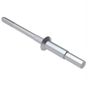 1/4" Nominal Dia., Flush Head, Blind Rivet, Serrated Stem, 2017 Aluminum Alloy, Finish Optional, Grip Range .251 - .312". NAS1399