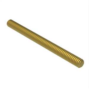 1/2"-13 X 2-5/16" Long Fully Threaded Rod, Carbon Steel, Cadmium