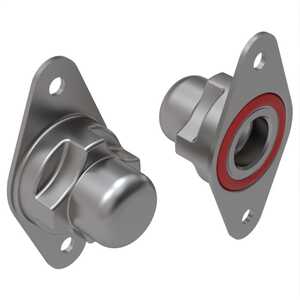 1/4"-28 Stainless Steel Self-Locking, Two Lug, Nut Plate with Cap, Non Fuel Resistant Silicone Seal, 450 Deg F