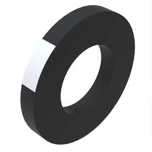 #10 Flat Washer, .203" ID, .438" OD, .031" Thickness, Chloroprene Rubber - Weather Resistant, White Stripe. NAS1515J