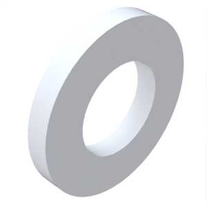 #10 Flat Washer, .203" ID, .438" OD, .031" Thickness, PTFE - 500 Deg F Max Temp. NAS1515M