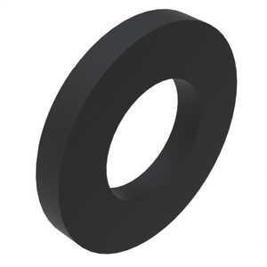 #10 Flat Washer, .203" ID, .438" OD, .031" Thickness, Silicone Rubber - High Temp. NAS1515B