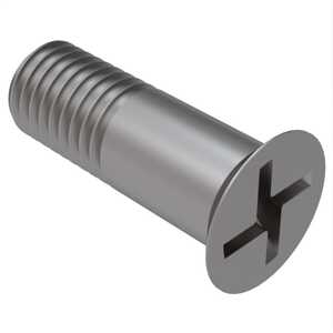 1/4" - 28 Shear Bolt, 100 Degree Flat head, .125" Grip Length, Offset Cruciform, Stainless Steel, NAS1581C4T2