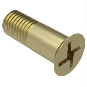 1/4" - 28 Shear Bolt, 100 Degree Flat head, .125" Grip Length, Ribbed Offset Cruciform, Alloy Steel, Cadmium, NAS1581F4R2