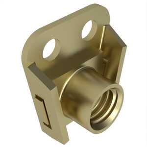 1/4" - 28 Steel Self Locking, Side by Side, Floating, Nut Plate, 450 Deg F Cadmium Plated, Plain Rivet Holes. NAS1789X4