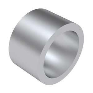 1/4" Round Spacer, .127" ID, Aluminum Alloy, 1/16" L, Anodized Grey