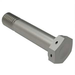 1/4"-28 X .432" Long, Hex Head Tension Bolt. Titanium, Drilled Head. NAS6404U1H