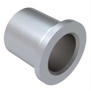 1" Press-Fit Flanged Bushing, .400" L X 1" ID., Aluminum Bronze, Cadmium Clear Chromate, Unplated Inside. Specification - NAS77