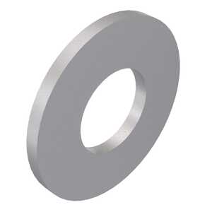 #10 Flat Washer, .203" ID, .438" OD, .032" Thickness, Brass, Tin Finish, AN961-10T