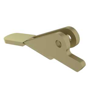 Birtcher Series 71 Aluminum 6061-T6 Extractor, .063" Board, Left Hand, Bent Handle, Gold Chem Film
