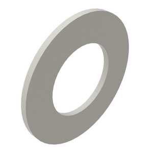 #0 Flat Washer, .062" ID, .218" OD, .010"-.013" Thickness, Nylon, Natural