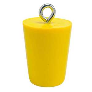 Brady Drain Plug, 3" Diameter, Yellow, Vinyl - Obsolete