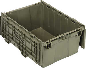 Quantum Storage Distribution Container, 21-3/4" L x 14-7/8" W x 9-5/8" H, Gray