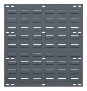 Quantum Storage Louvered Panel, Wall Mounted, Cold-Rolled Steel, Grey, 18" L x 19" H x 1" D