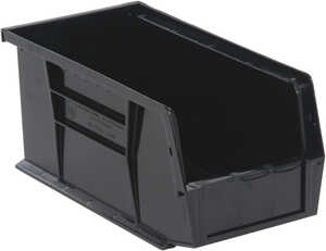 Quantum Storage ESD Hang & Stack Bins, 10-7/8" L x 5-1/2" W x 5" H, Black