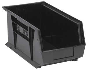 Quantum Storage ESD Hang & Stack Bins, 14-3/4" L x 8-1/4" W x 7" H, Black