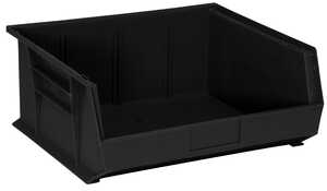 Quantum Storage ESD Hang & Stack Bins, 14-3/4" L x 16-1/2" W x 7" H, Black