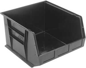 Quantum Storage ESD Hang & Stack Bins, 18" L x 16-1/2" W x 11" H, Black