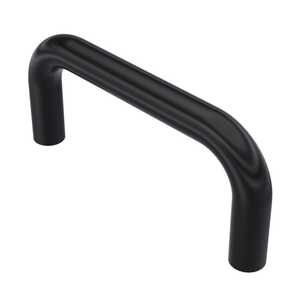 Amatom 1/2" Round Internal Thread Handle, 6" L X 2" H, 1/4" - 20, Aluminum, Anodized Black