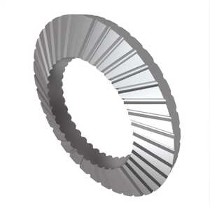1/4" Ribbed Lock Washer, .264" ID, .374" OD, .047" Thickness, Stainless Steel, Passivated.