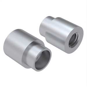 Lyn-Tron 4.5mm Round Aluminum Swage Standoff, 12mm L, 2.7mm Shank L, M2.5 x 0.45, Iridite Clear