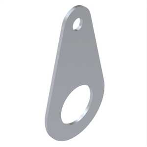 Seastrom 2 Hole Solder Terminal Lug, .240" L, Brass, Tin Lead